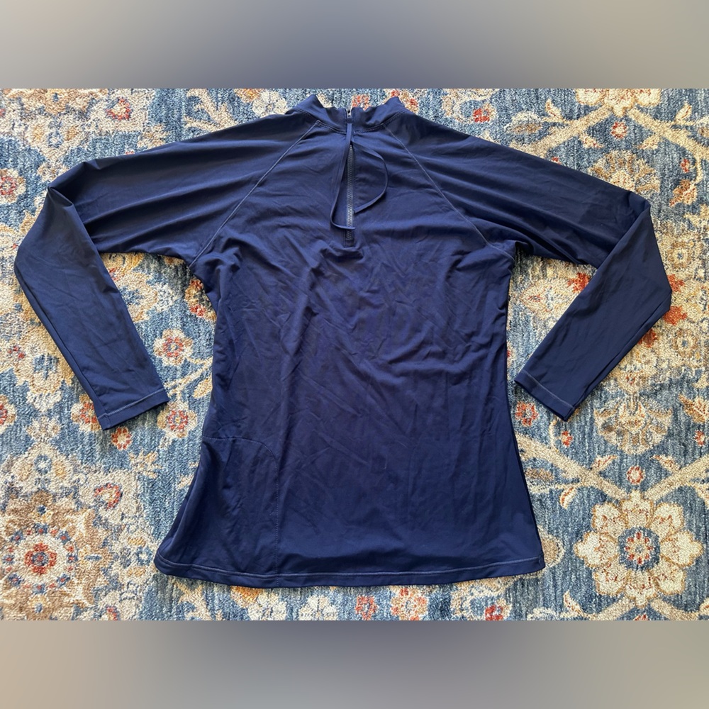 NWT Athleta womens north point rashguard navy blue size XL - Picture 4 of 6
